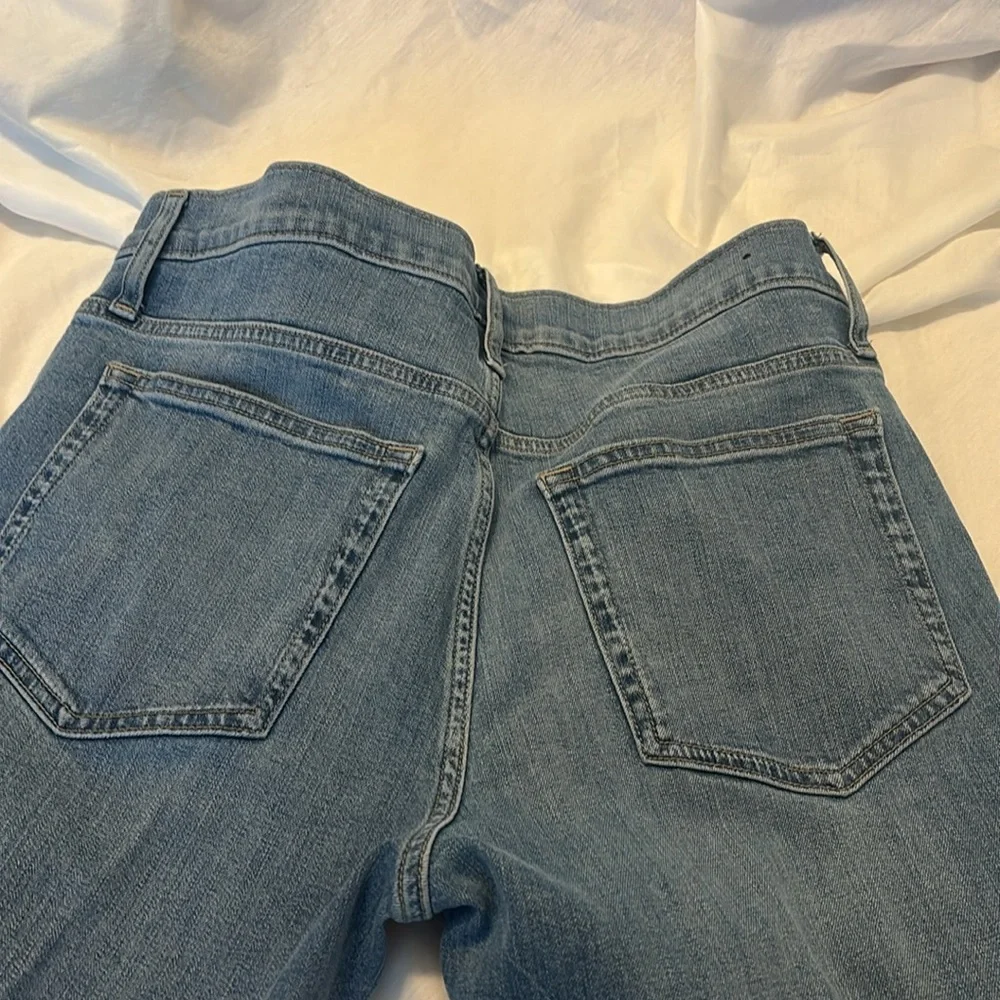 J Crew Flex straight blue jeans SZ 32 X30 light wash stretchy casual wear comfy - Picture 14 of 15